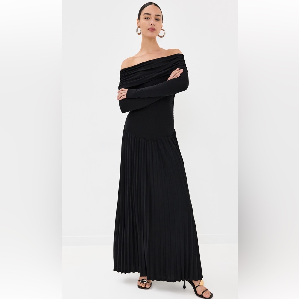Lioness Black Off-Shoulder Maxi Dress